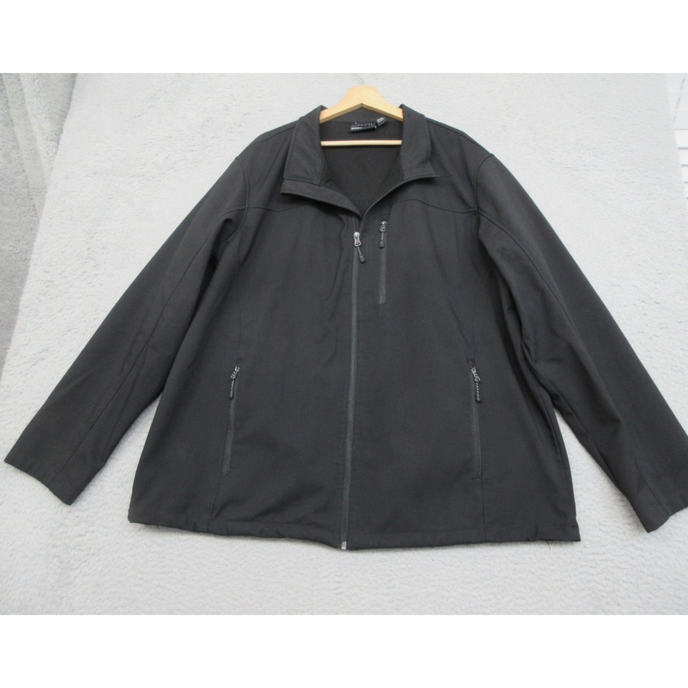 SwissTech Utility Jacket Mens 2XL Black Softshell Outdoor Gorpcore Hiking Trail
